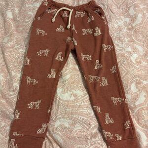 Lulu and Roo (Little Road Co) 3T Ruffle Spice Tiger 🐅 Jogger
